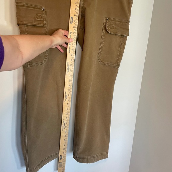 Duluth Trading Co Flex Fire Hose Fleece Lined Cargo Pants Brown Tan Mens 44x32 - Picture 3 of 9